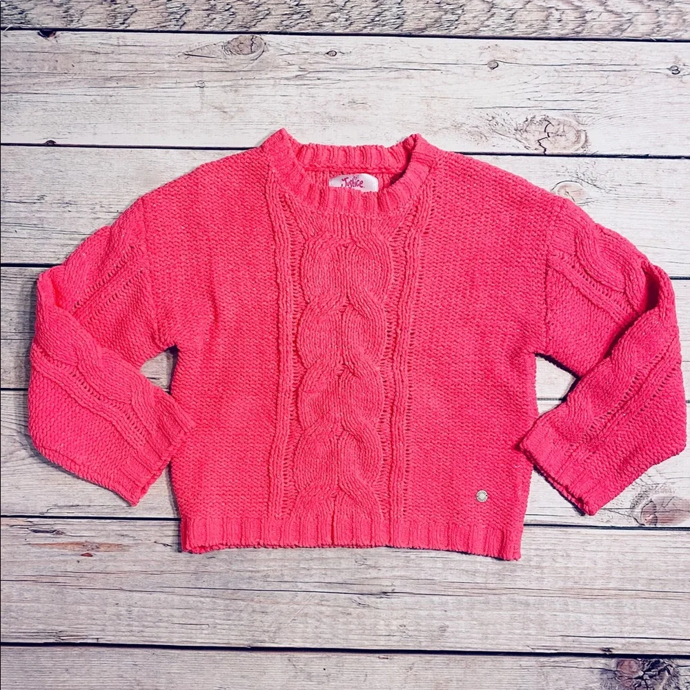 📌🆕 Justice • Cable-Knit • Crewneck • Sweater